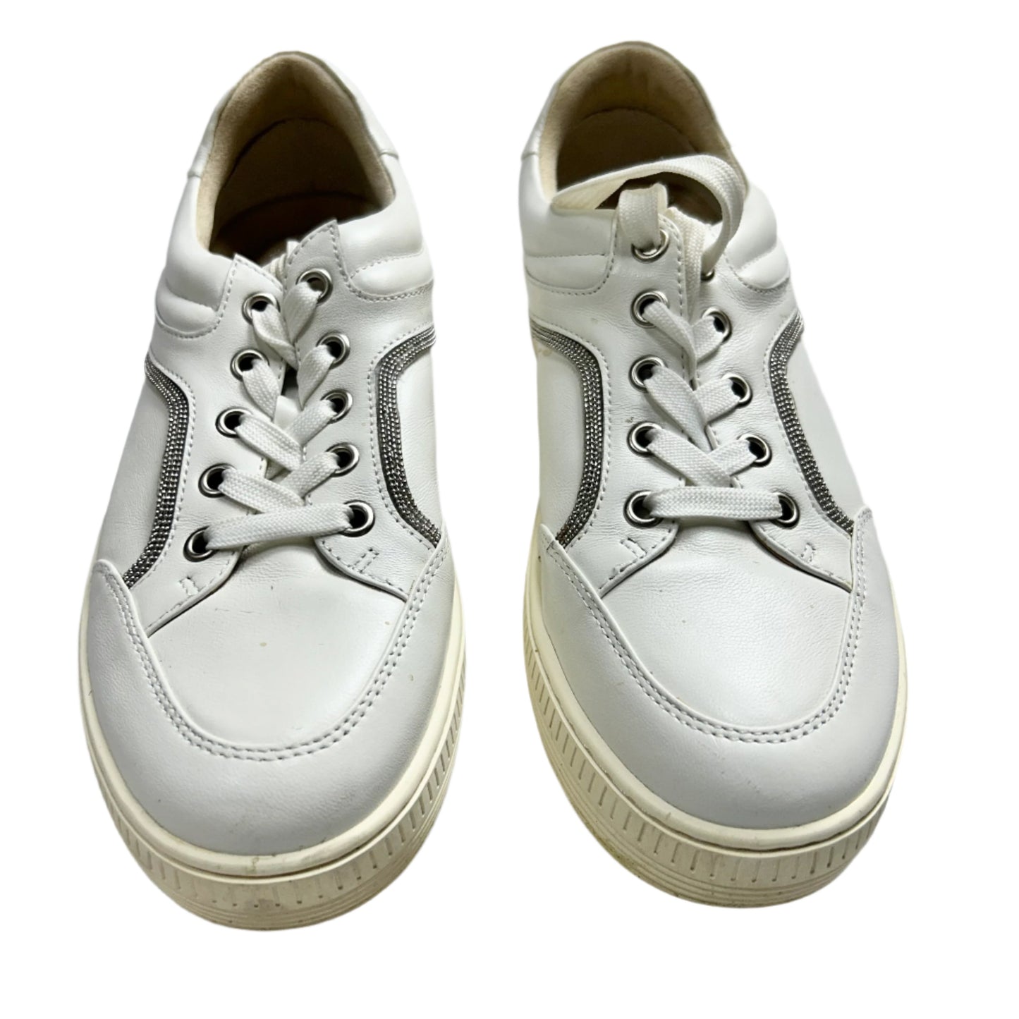 Shoes Sneakers By Vaneli In White, Size: 8.5