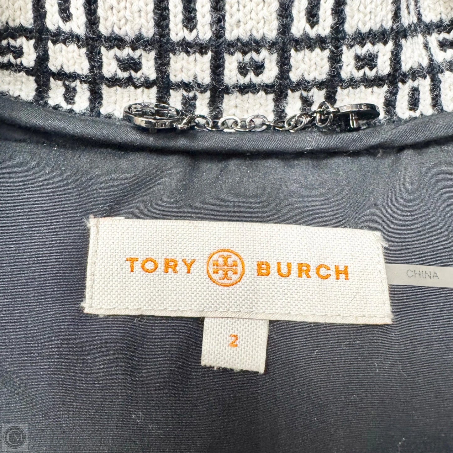 Jacket Designer By Tory Burch In Black, Size: Xs