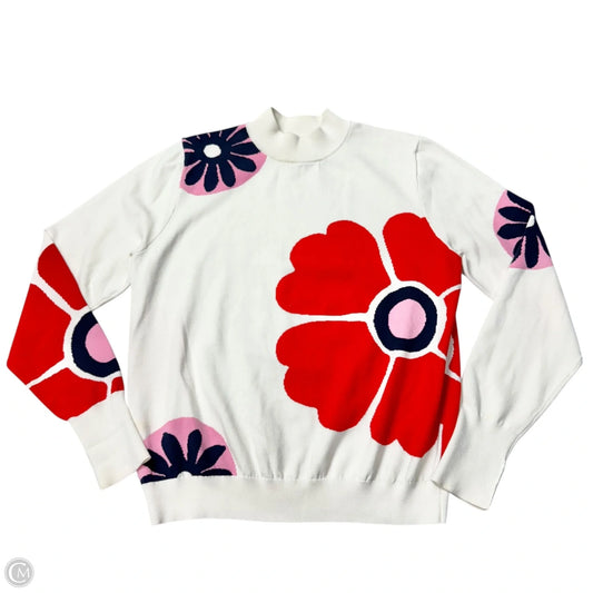Sweater Designer By Tory Burch In Floral Print, Size: S