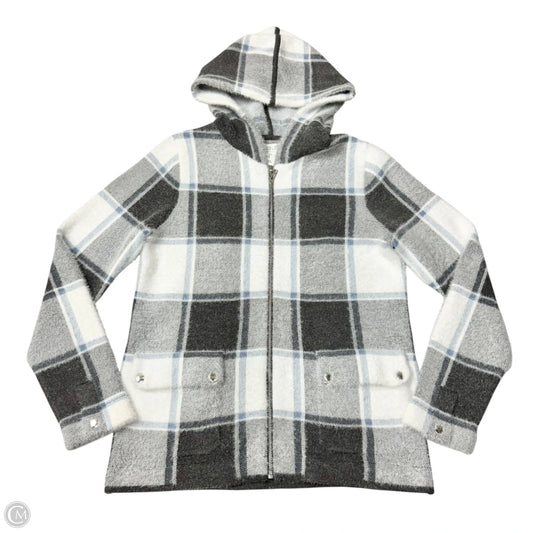Sweater Cardigan By Rachel Zoe In Plaid Pattern, Size: M