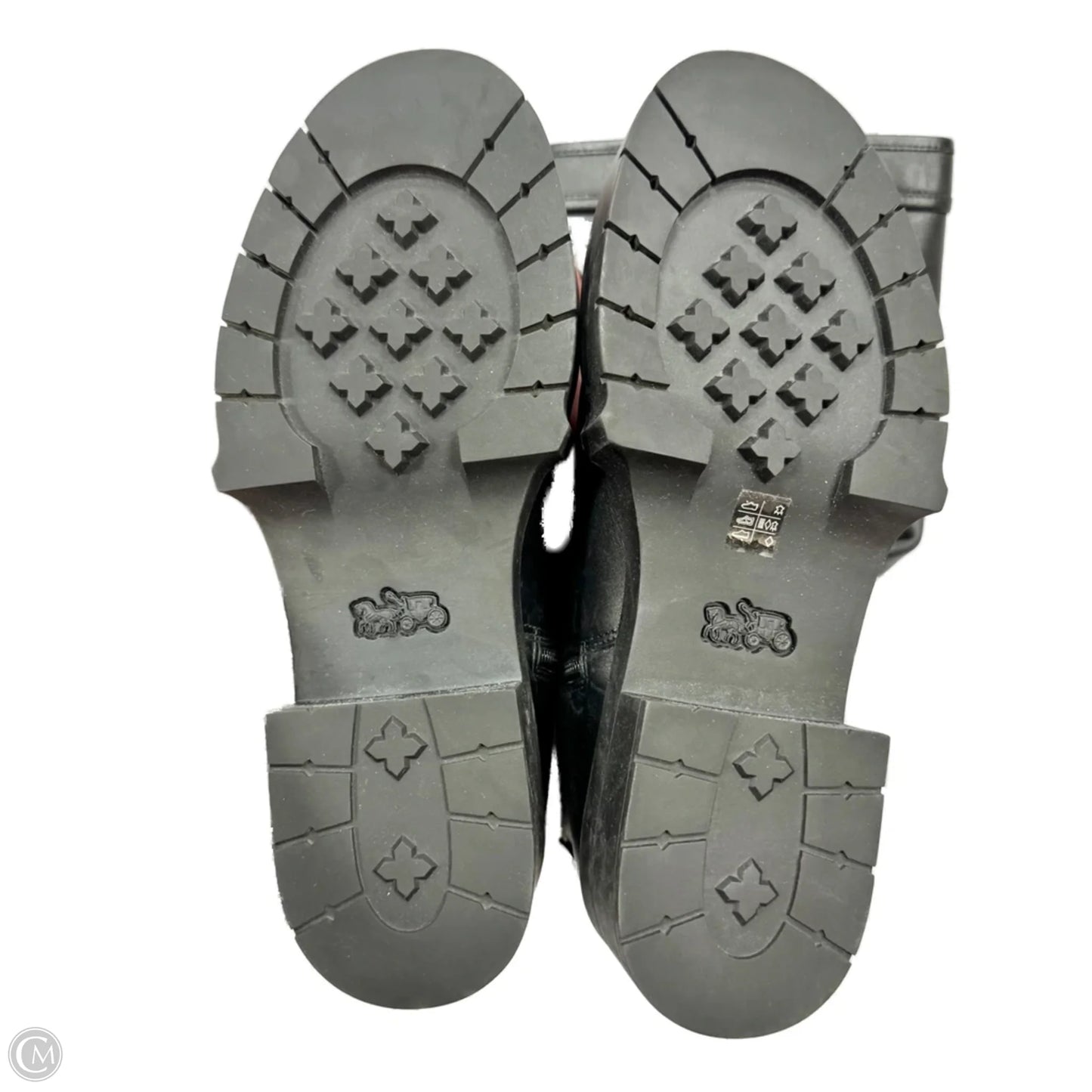 Boots Designer By Coach In Black, Size: 7.5