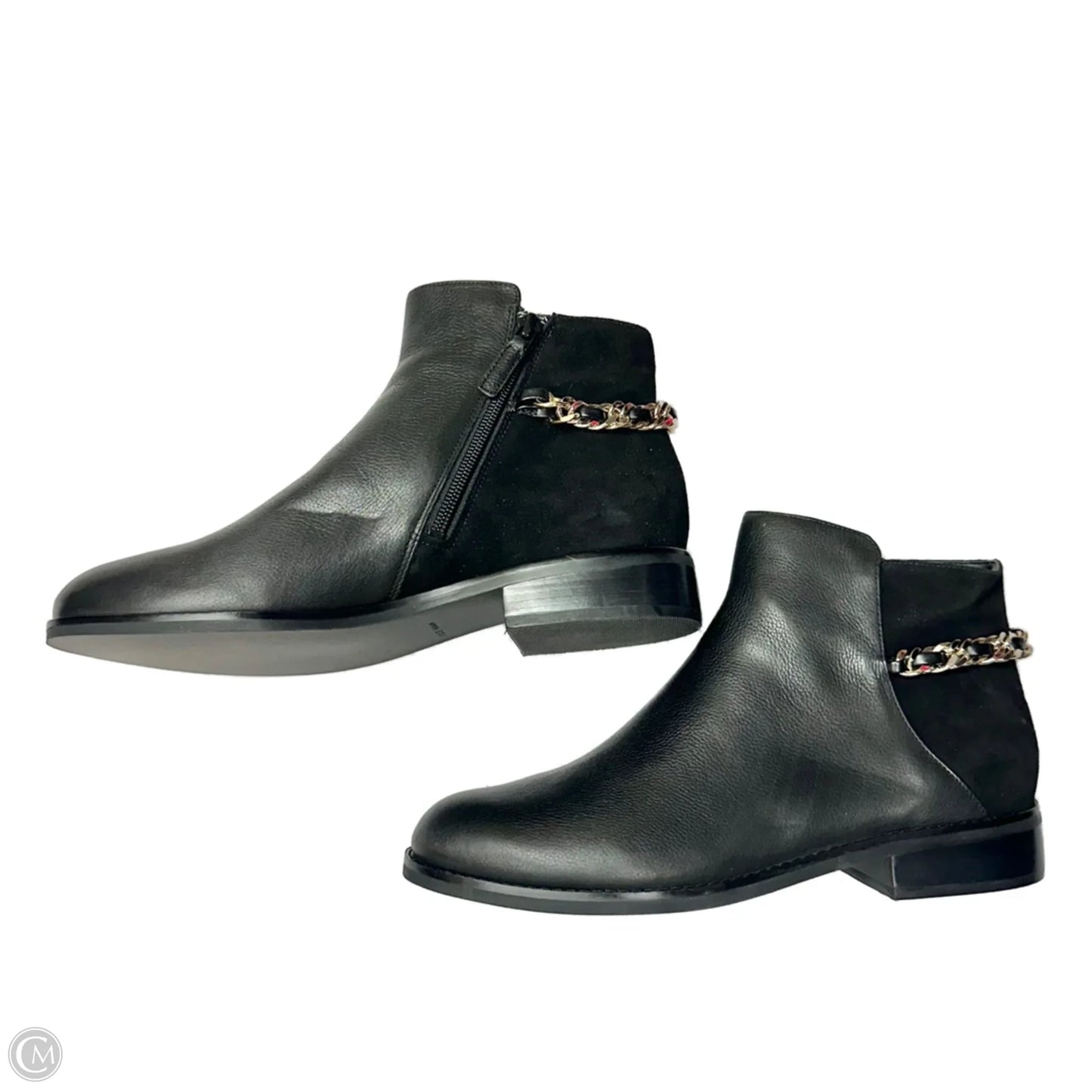 Boots Leather By Cole-haan In Black, Size: 9.5