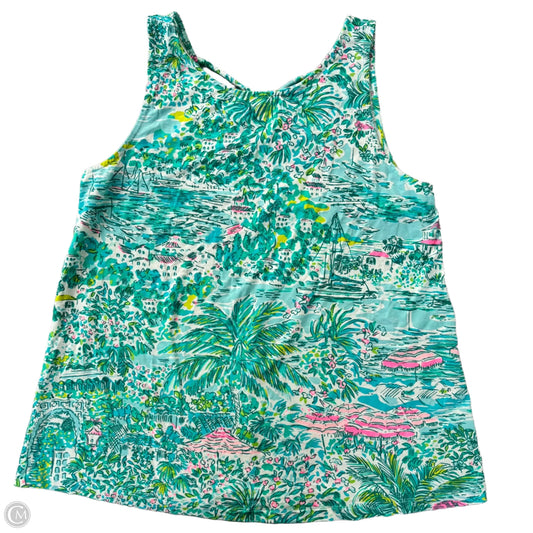 Top Sleeveless Designer By Lilly Pulitzer In Tropical Print, Size: M