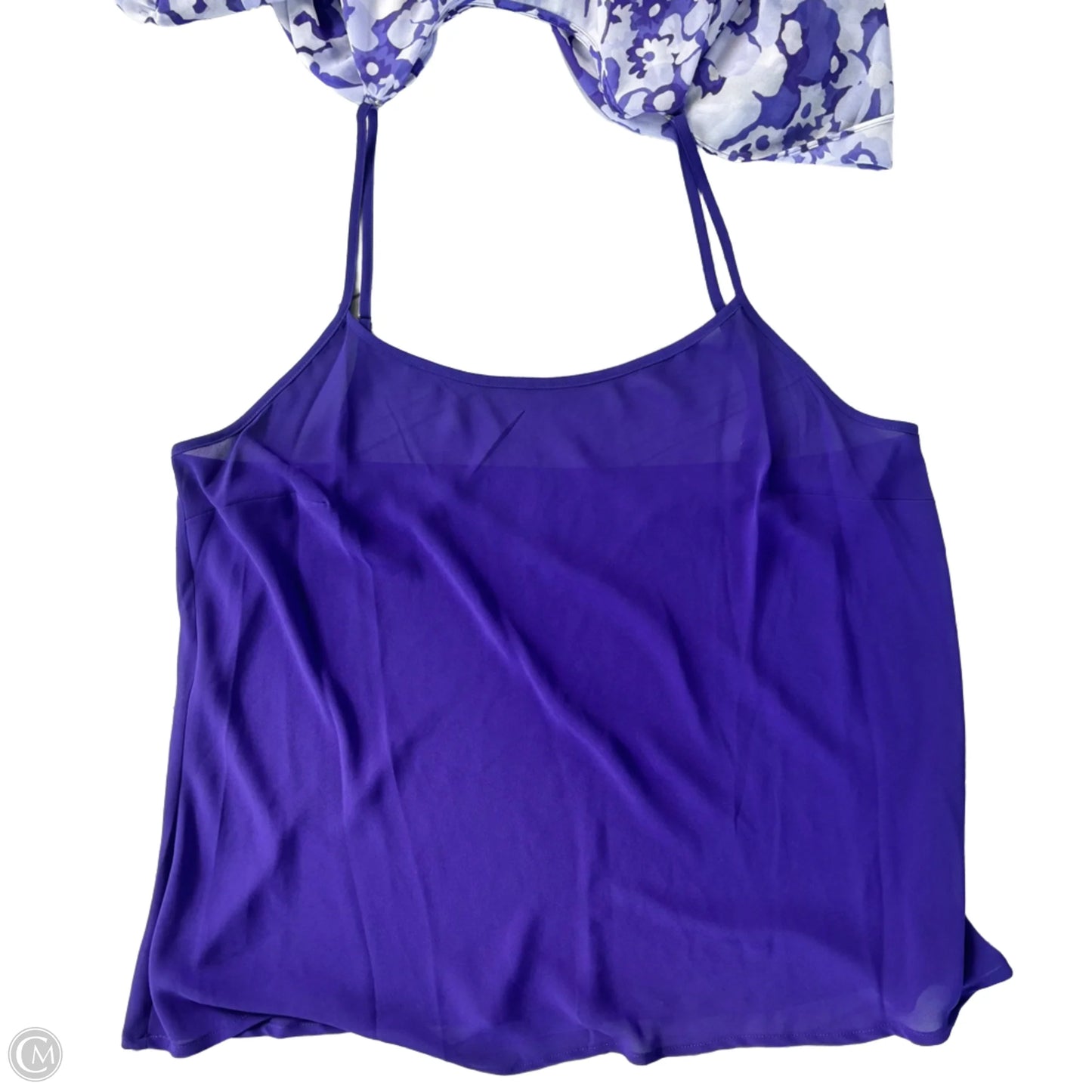 Blouse 3/4 Sleeve By Michael By Michael Kors In Floral Print, Size: 1x