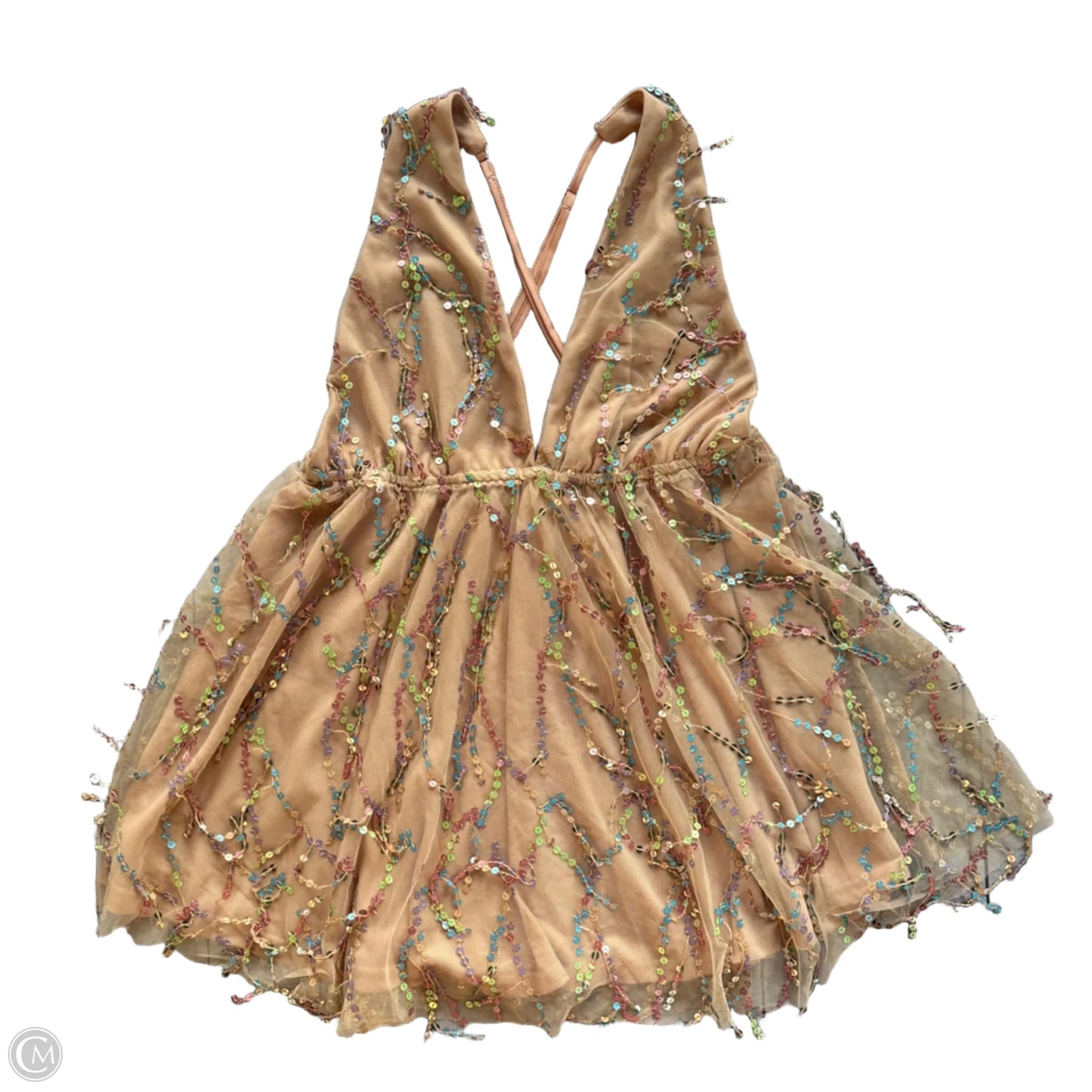 Dress Party Short By Selfie Leslie In Tan, Size: Xxl
