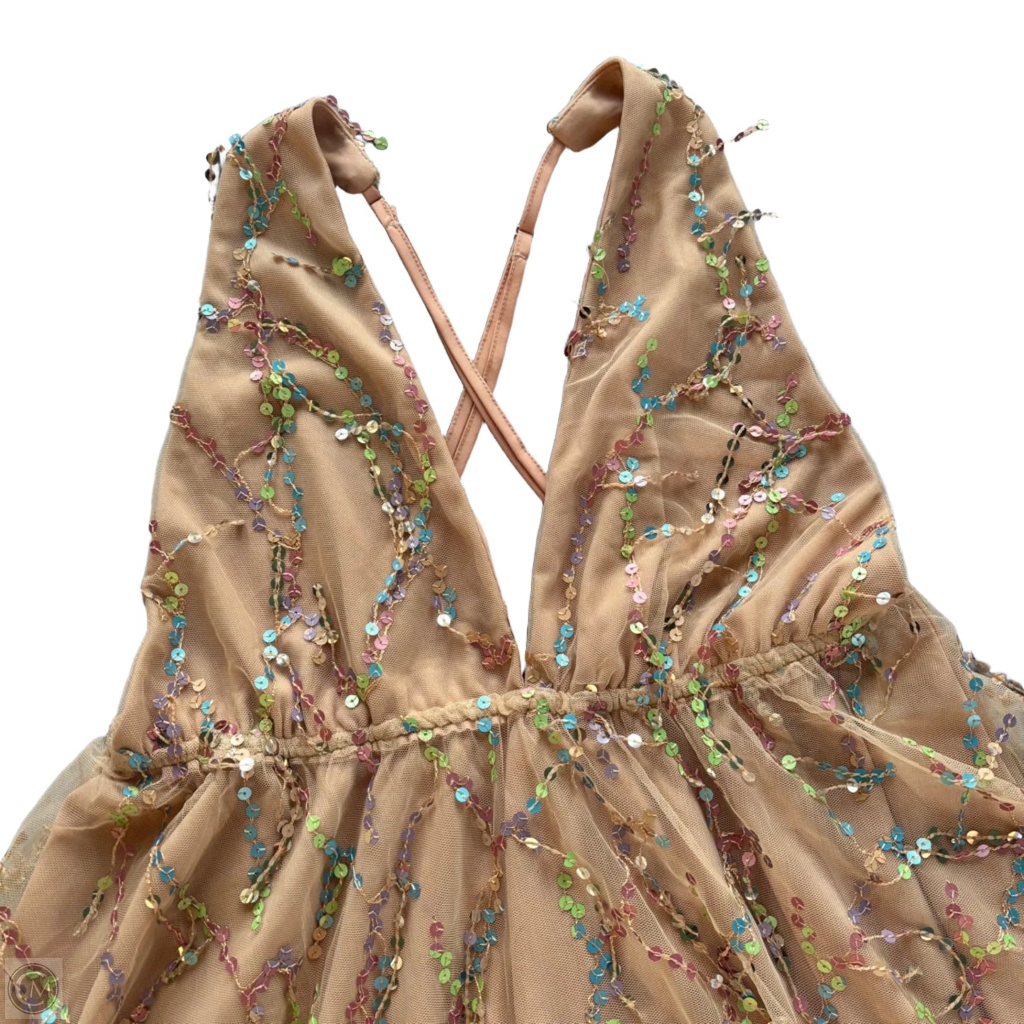Dress Party Short By Selfie Leslie In Tan, Size: Xxl