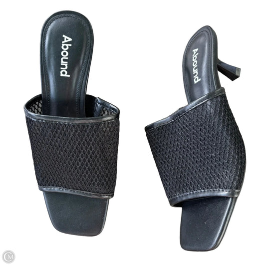 Sandals Heels Kitten By Abound In Black, Size: 6.5