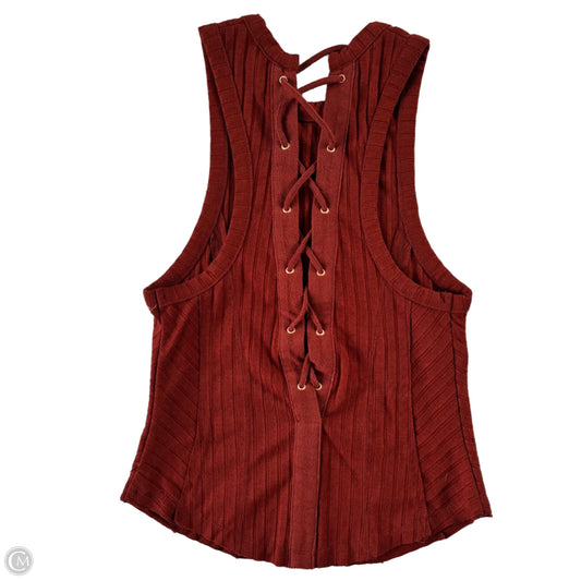 Top Sleeveless By Free People In Brown, Size: Xs