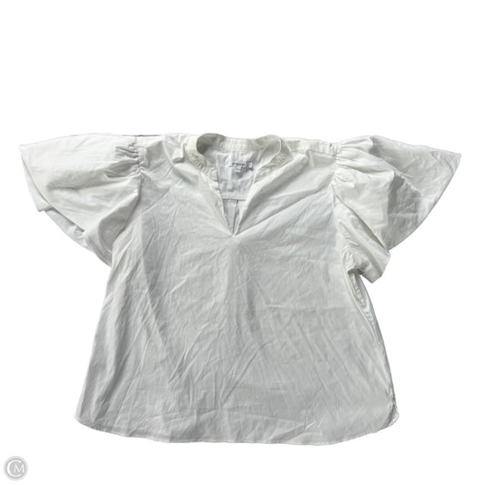 Top Short Sleeve By Chicos In White, Size: 1x