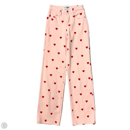 Jeans Boyfriend By Fashion Nova In Pink Denim, Size: 0