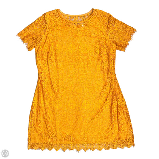 Dress Casual Midi By Isaac Mizrahi Live Qvc In Orange, Size: 2x