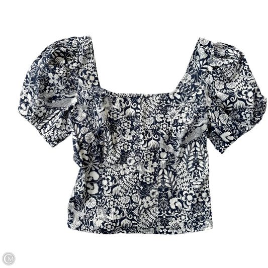 Top Short Sleeve By J. Crew In Floral Print, Size: Xs