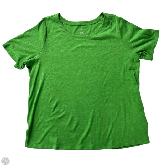Top Short Sleeve By J. Jill In Green, Size: Xl