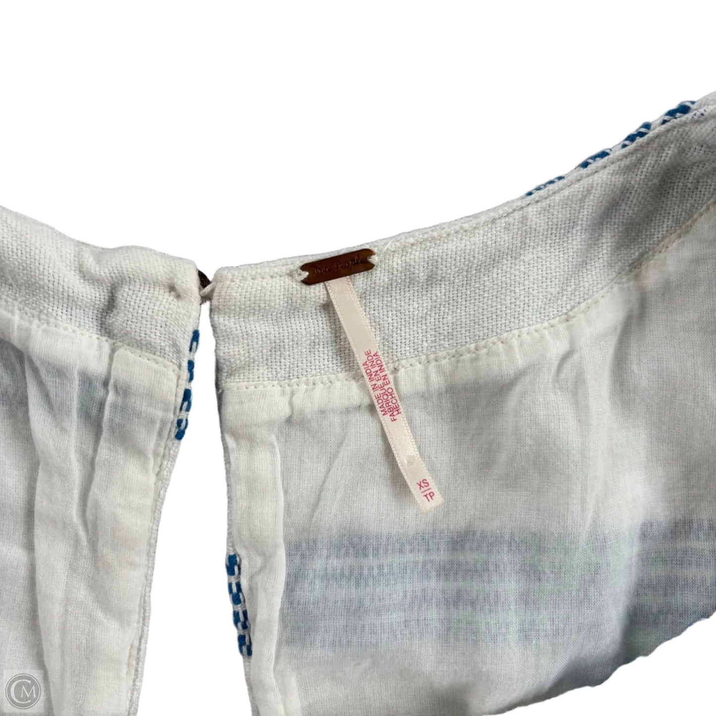 Dress Casual Short By Free People In Blue & White, Size: Xs
