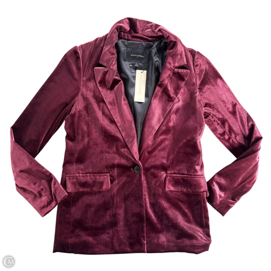 Blazer By Banana Republic In Maroon, Size: Xs