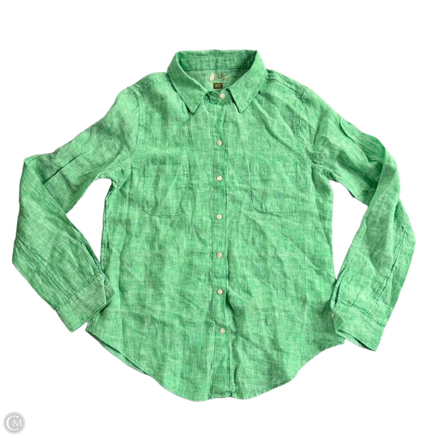 Top Long Sleeve Designer By Lilly Pulitzer In Green, Size: Xs