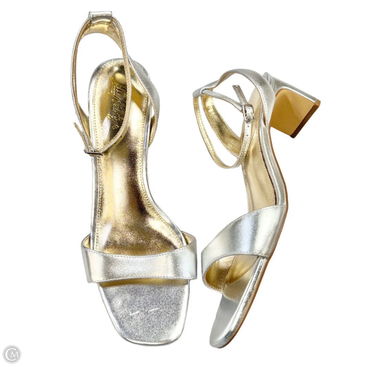 Sandals Designer By Lilly Pulitzer In Gold & Silver, Size: 9