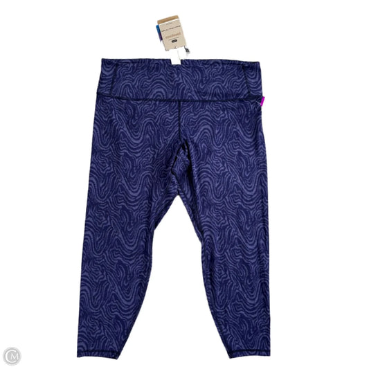 Athletic Leggings By Patagonia In Blue, Size: Xxl