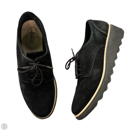Shoes Flats By Clarks In Black, Size: 8.5