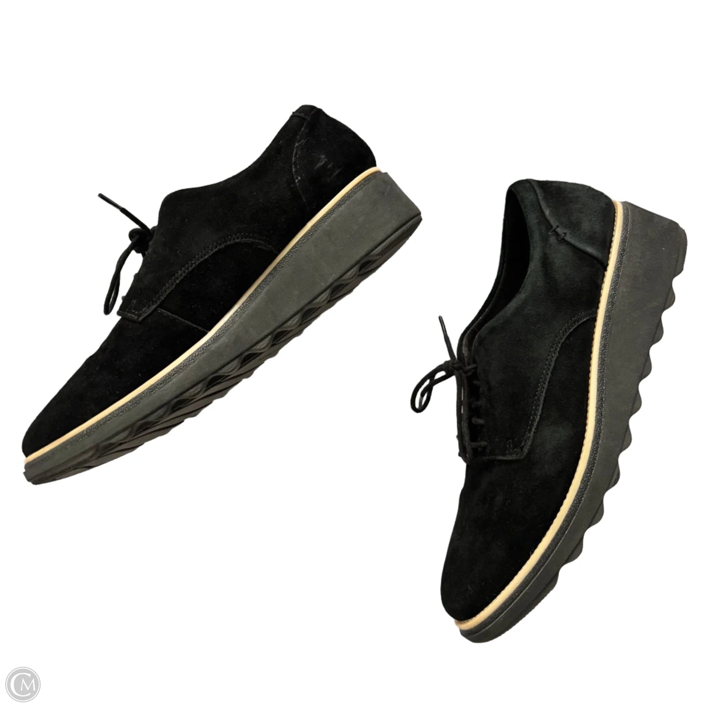 Shoes Flats By Clarks In Black, Size: 8.5
