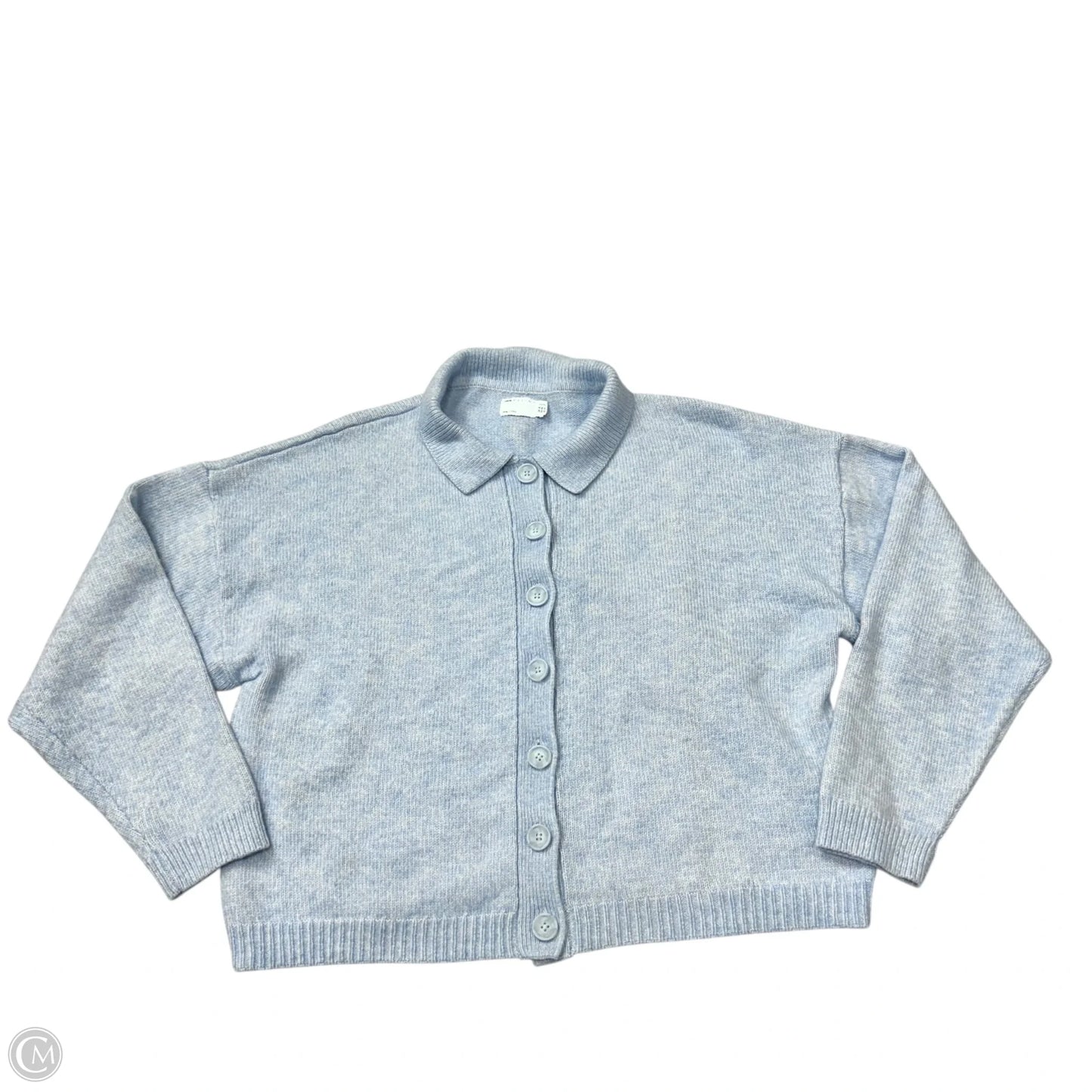 Sweater Cardigan By Asos In Blue, Size: L