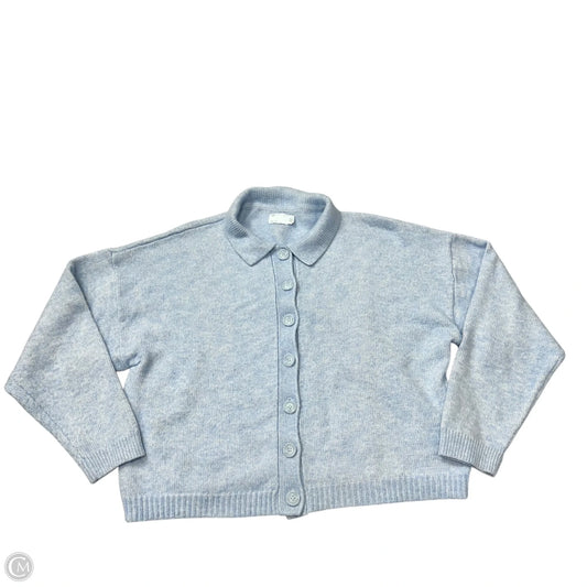 Sweater Cardigan By Asos In Blue, Size: L