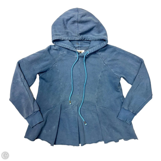 Sweatshirt Hoodie By Pilcro In Blue, Size: S