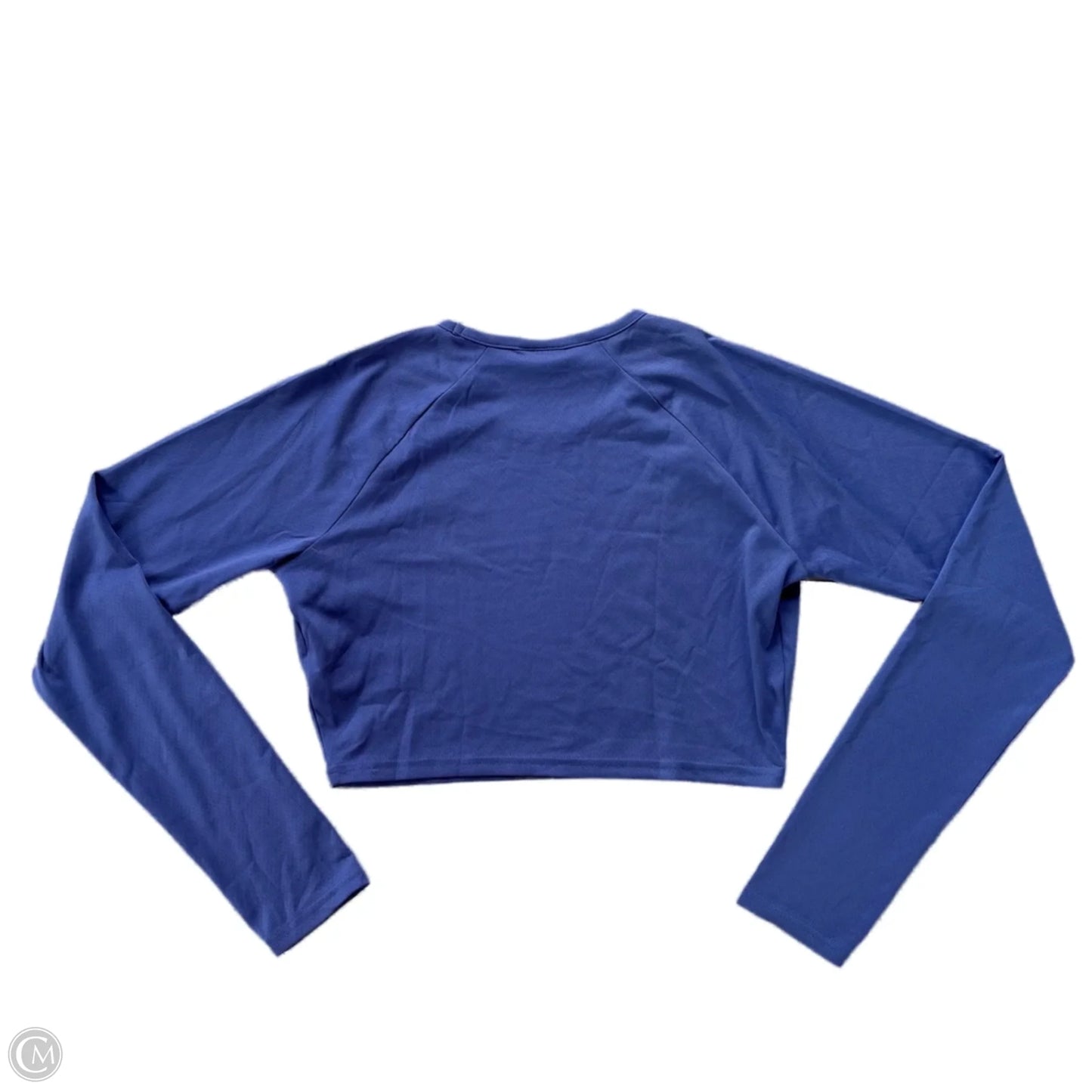 Athletic Top Long Sleeve Crewneck By Gym Shark In Blue, Size: S