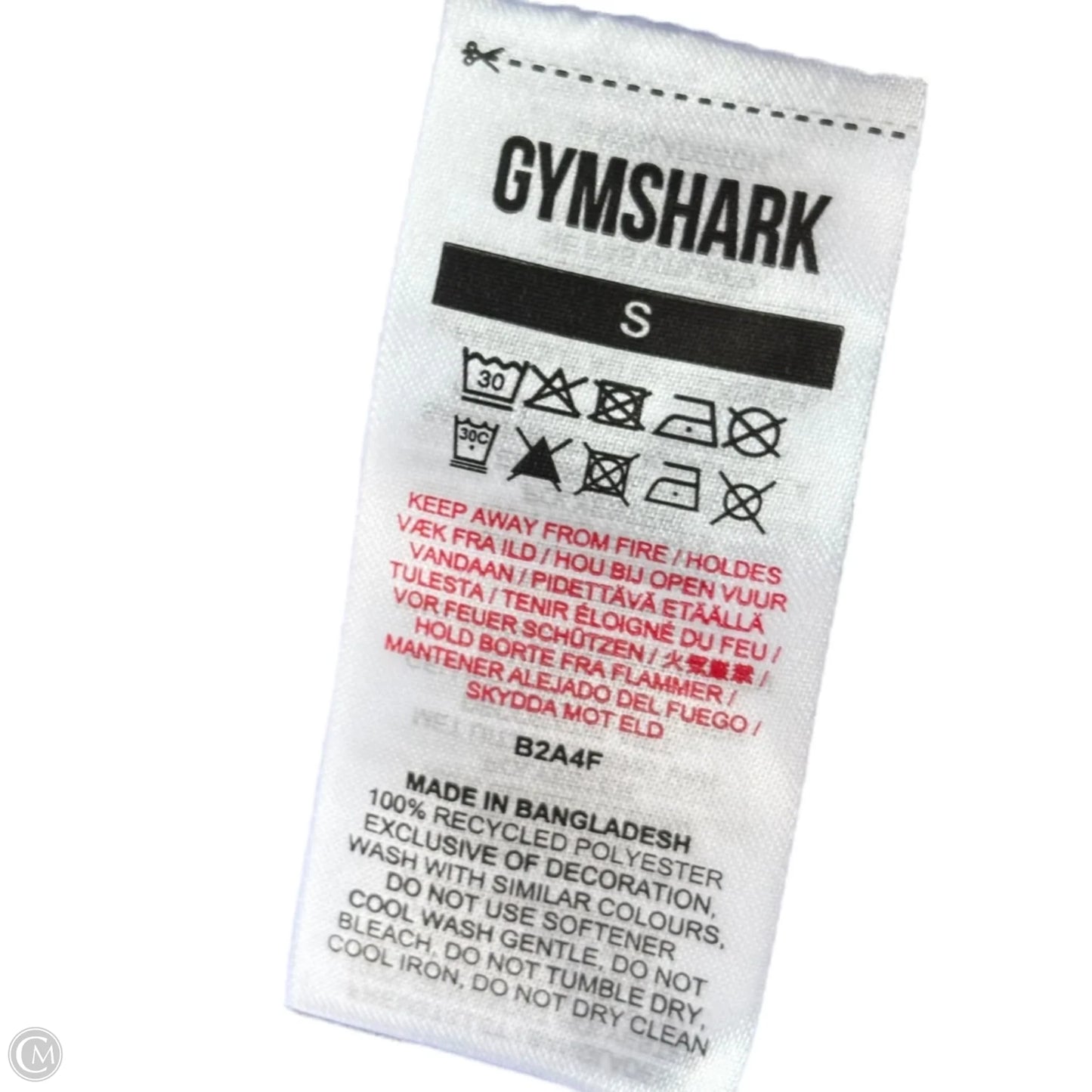 Athletic Top Long Sleeve Crewneck By Gym Shark In Blue, Size: S