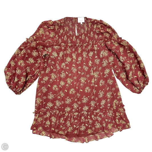 Dress Casual Midi By Cinq à Sept In Floral Print, Size: L