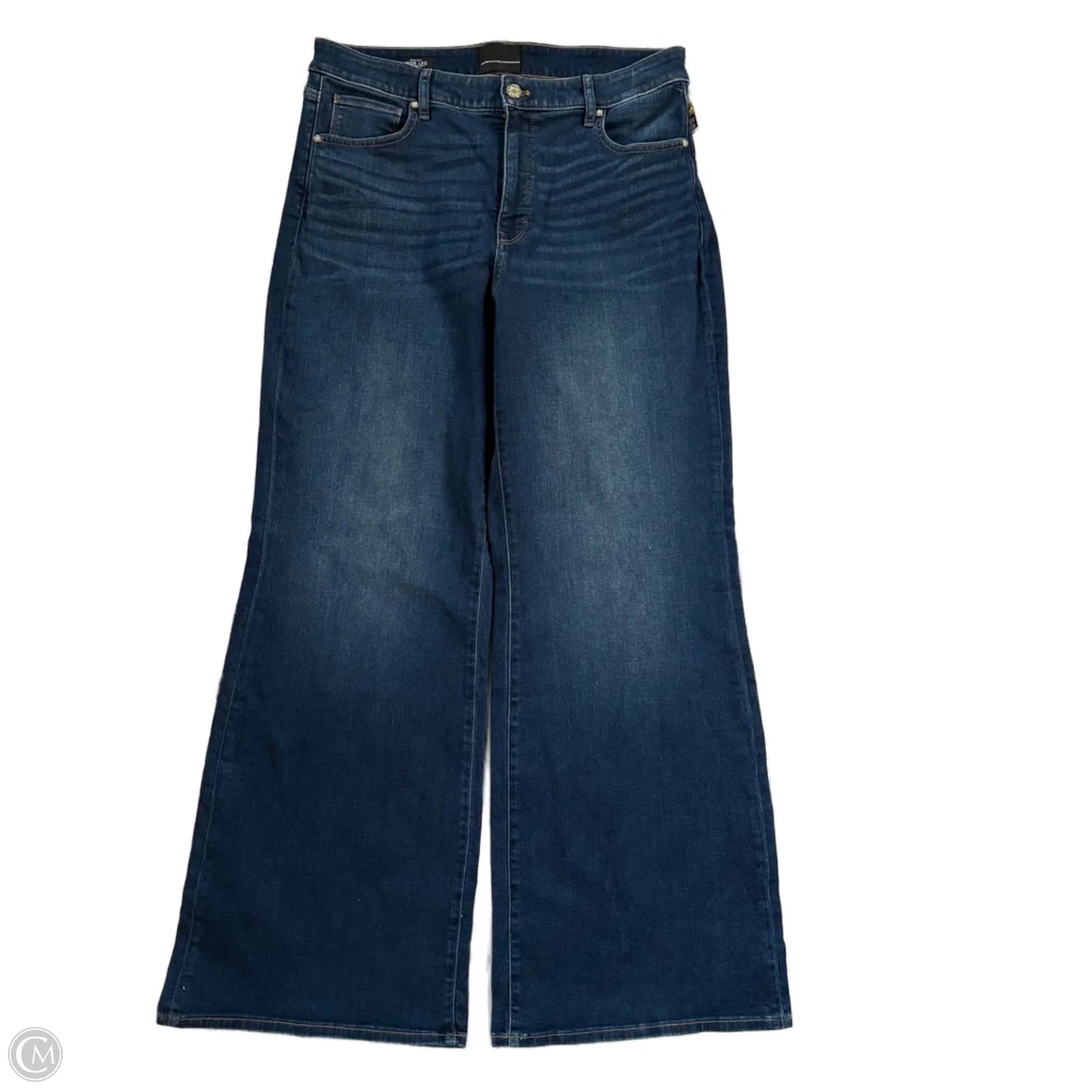 Jeans Wide Leg By White House Black Market In Blue Denim, Size: 14