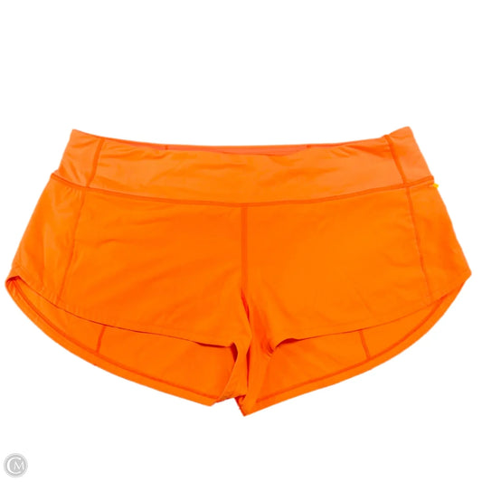 Athletic Shorts By Lululemon In Orange, Size: M