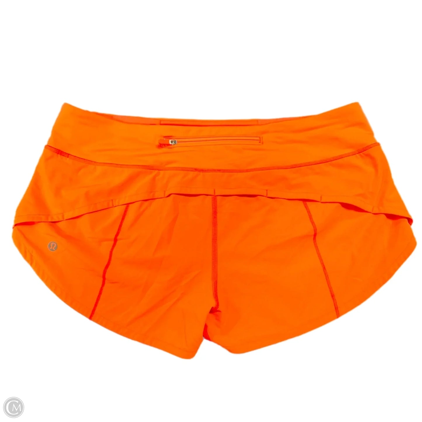 Athletic Shorts By Lululemon In Orange, Size: M