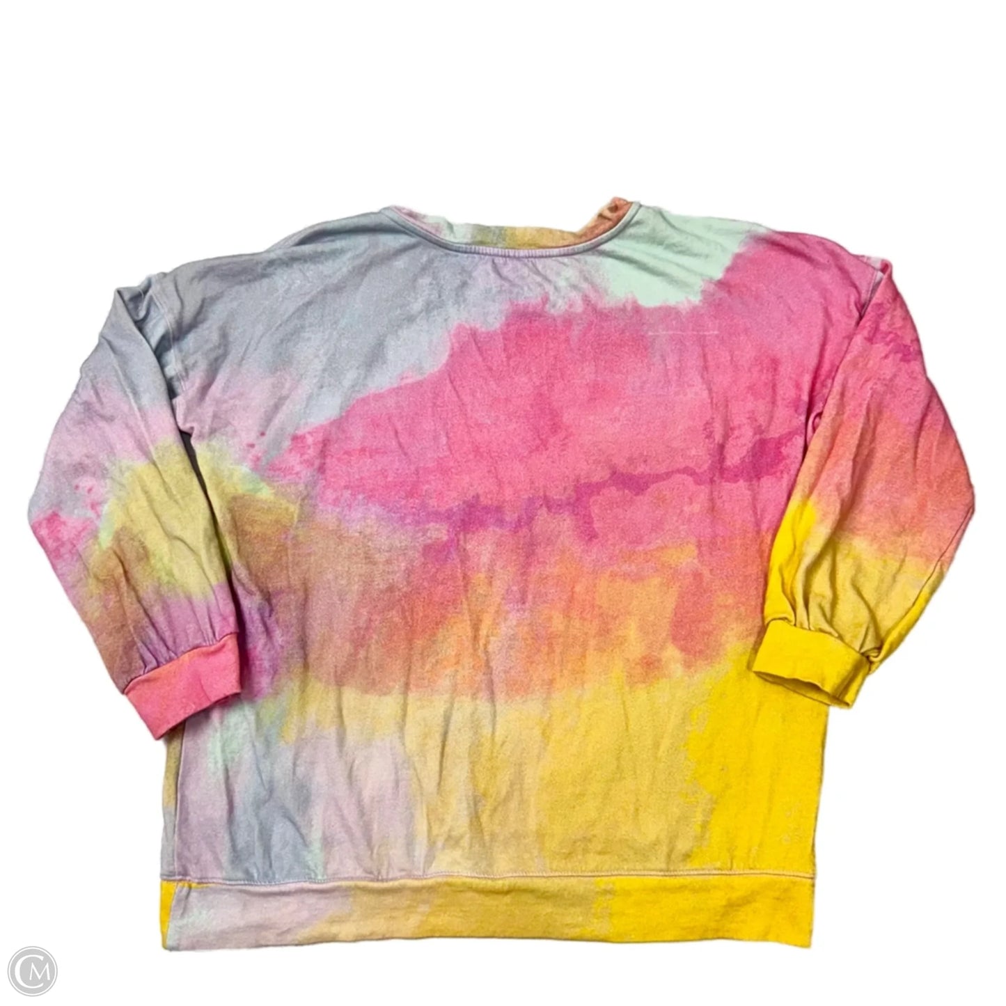 Top Long Sleeve By Daily Practice By Anthropologie In Tie Dye Print, Size: L
