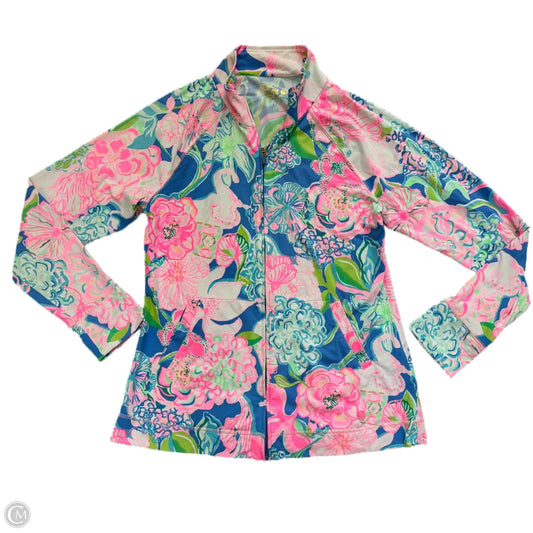 Jacket Designer By Lilly Pulitzer In Blue & Pink, Size: L