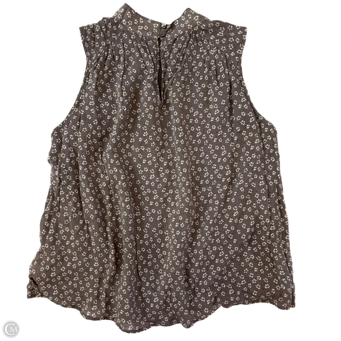 Top Sleeveless By Cloth & Stone In Grey, Size: S