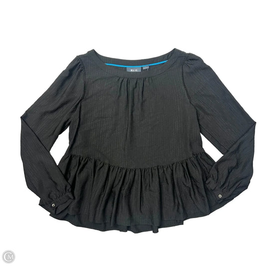 Top Long Sleeve By Maeve In Black, Size: S