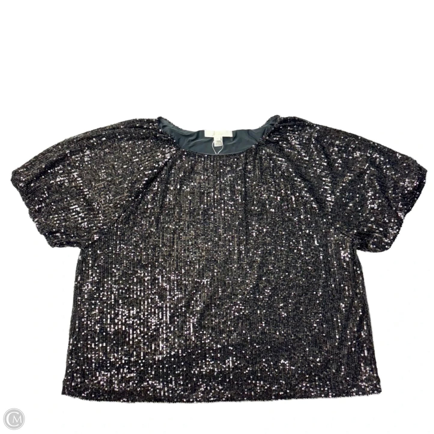 Top Short Sleeve Designer By Lilly Pulitzer In Black, Size: Xl