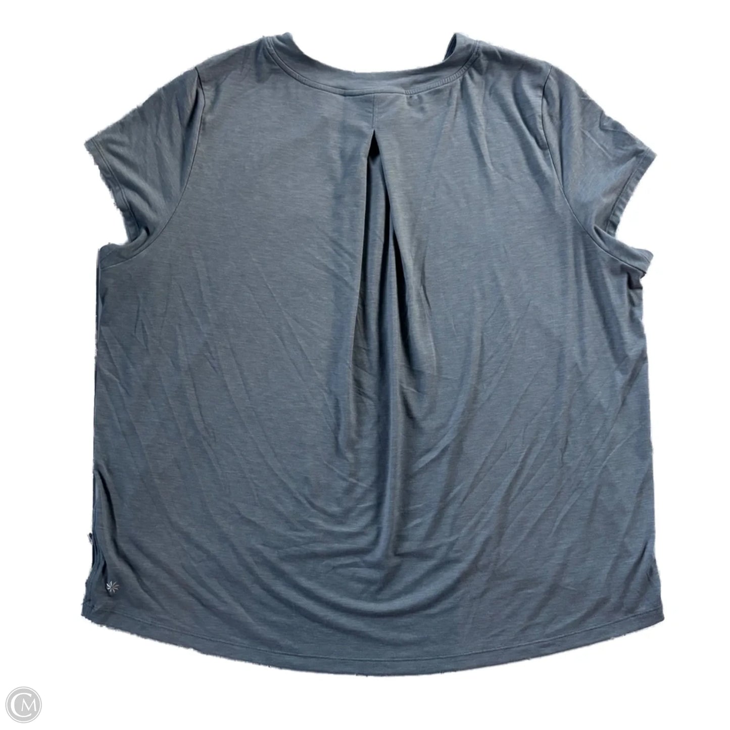 Athletic Top Short Sleeve By Athleta In Grey, Size: L