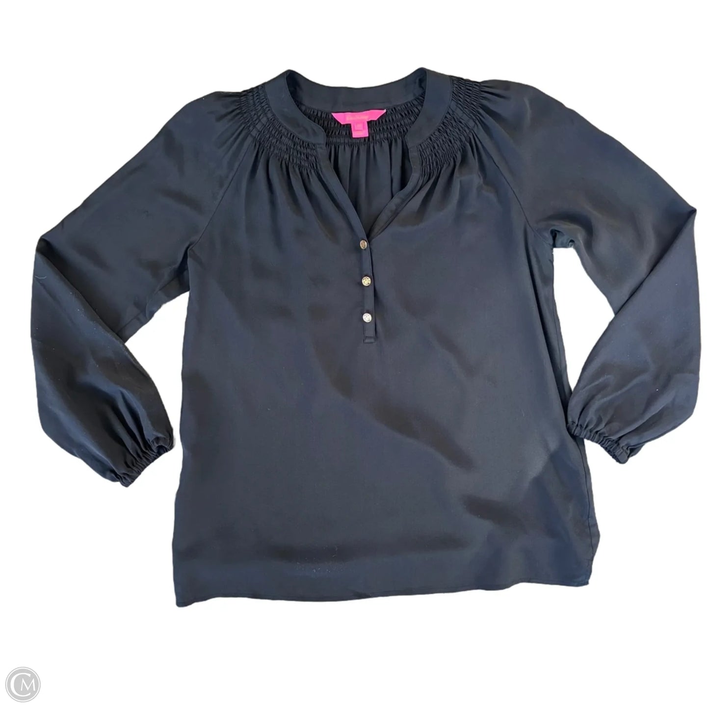 Top Long Sleeve Designer By Lilly Pulitzer In Black, Size: Xs
