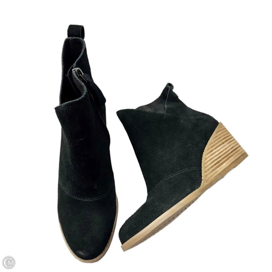 Boots Ankle Heels By Toms In Black, Size: 7