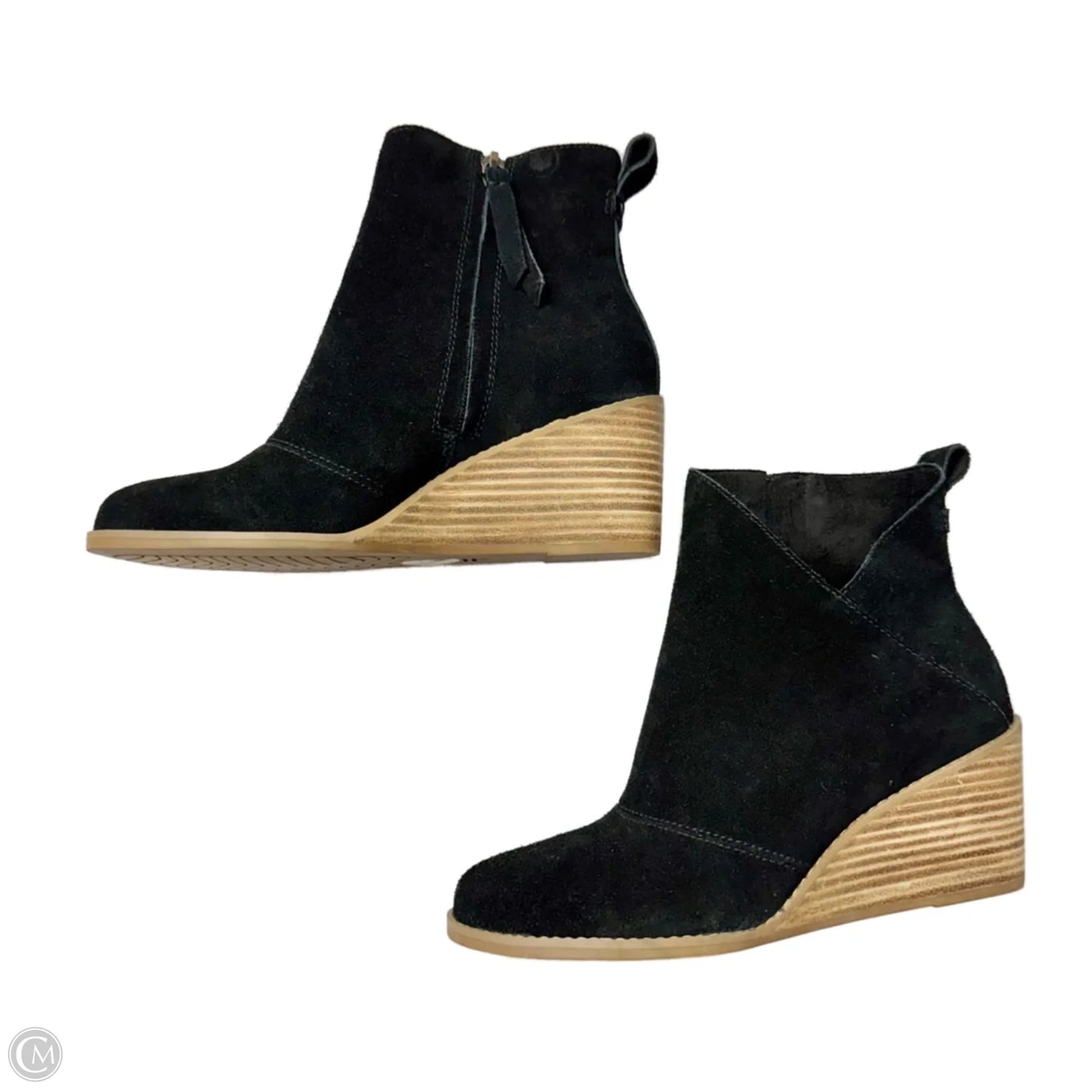 Boots Ankle Heels By Toms In Black, Size: 7
