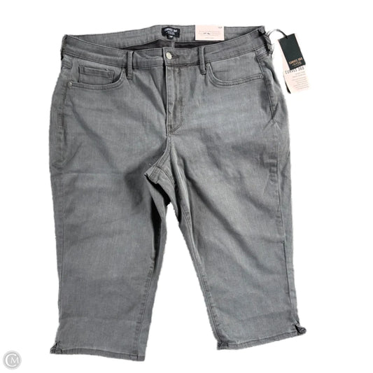 Capris By Not Your Daughters Jeans In Grey Denim, Size: 16