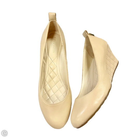 Shoes Heels Wedge By Cole-haan In Tan, Size: 7.5
