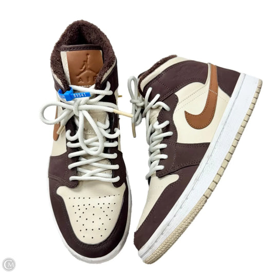 Shoes Luxury Designer By Jordan In Brown, Size: 7