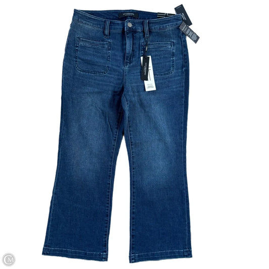 Jeans Flared By Liverpool In Blue Denim, Size: 8