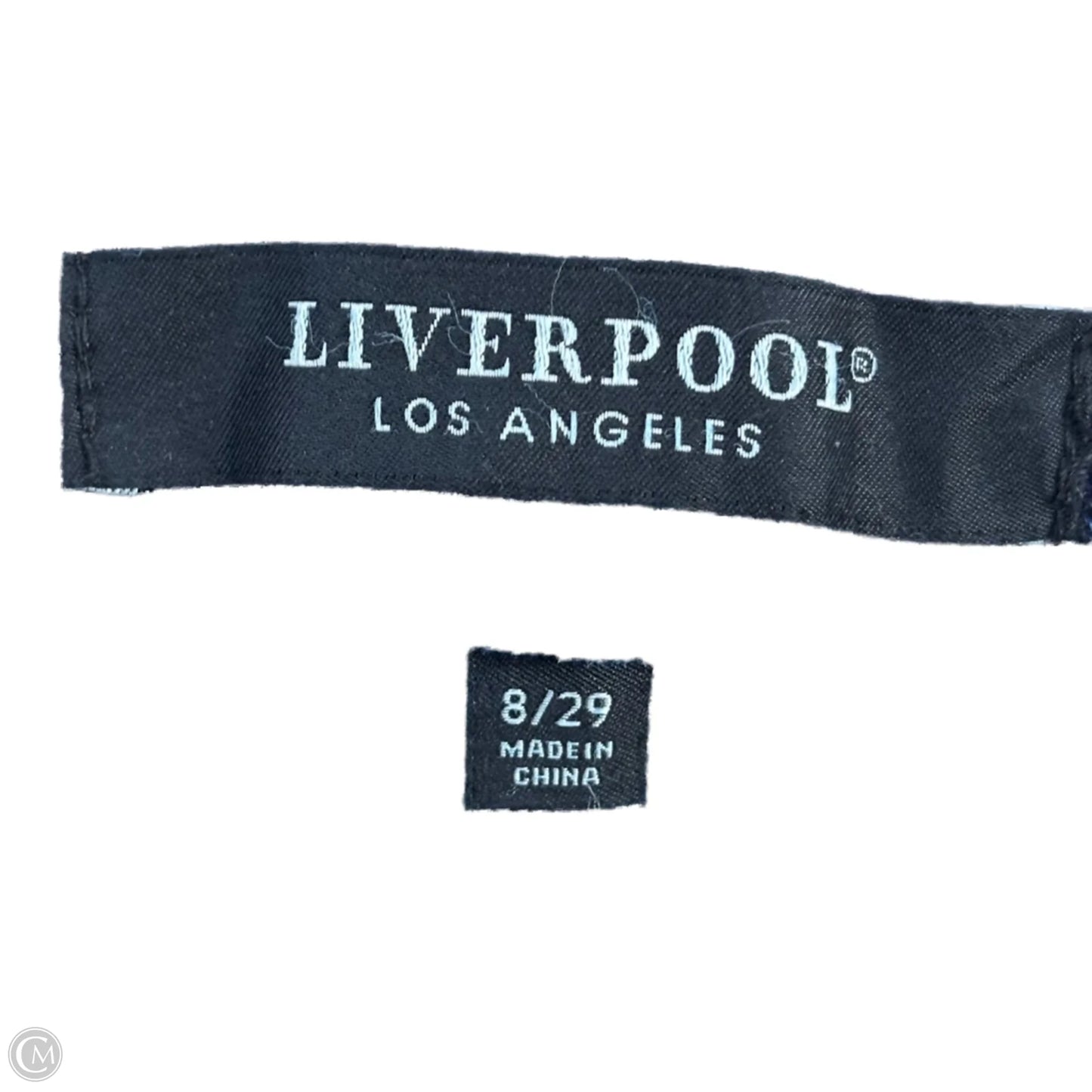 Jeans Flared By Liverpool In Blue Denim, Size: 8