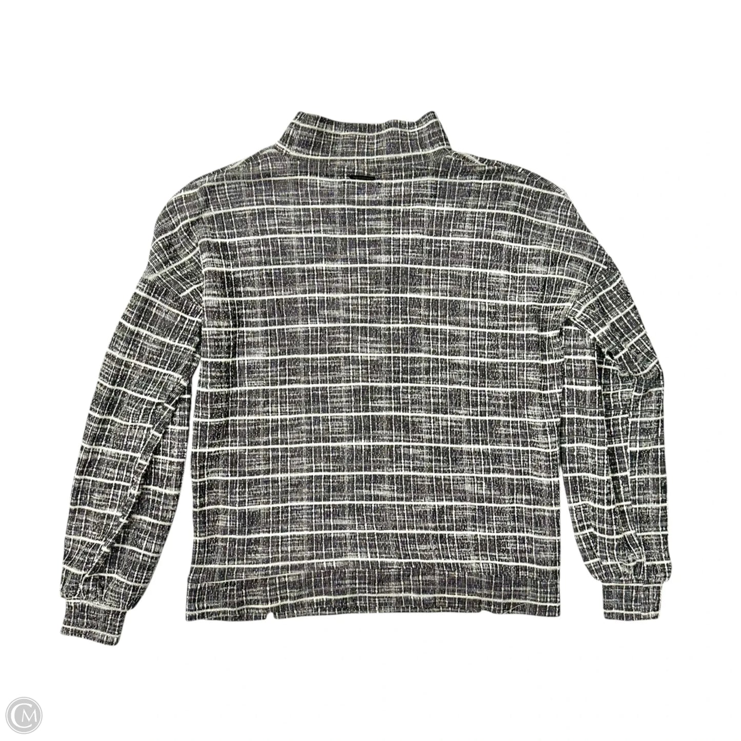 Top Long Sleeve By Numph In Black & White, Size: Xs
