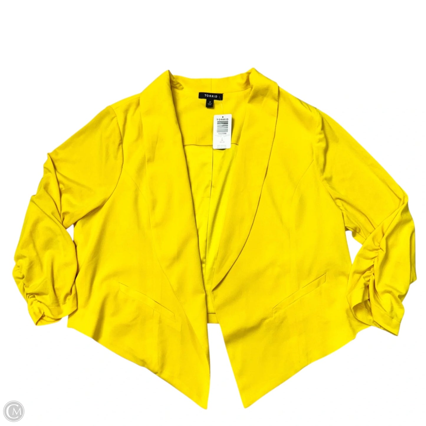 Blazer By Torrid In Yellow, Size: 2x