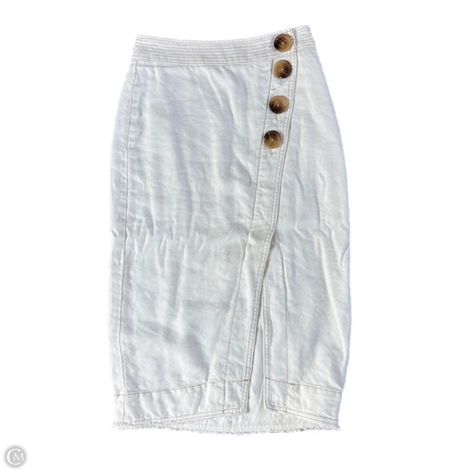 Skirt Midi By Maeve In White, Size: 0